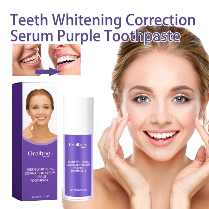 Oralhoe Purple Teeth Whitening Serum - Stain Removal & Fresh Breath - Image 2