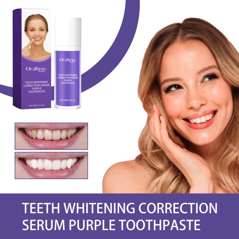 Oralhoe Purple Teeth Whitening Serum - Stain Removal & Fresh Breath - Image 4