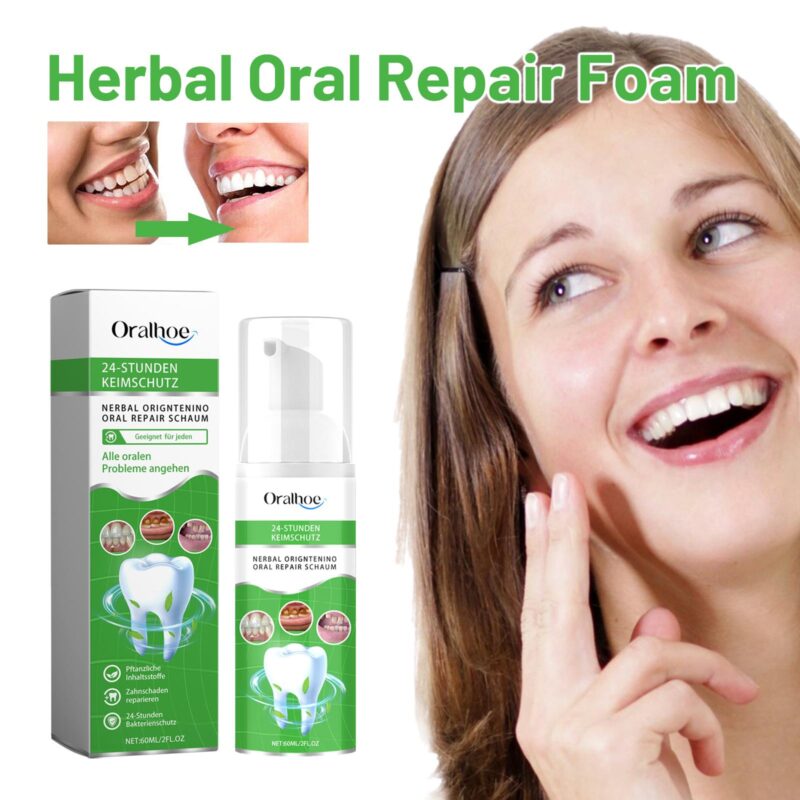 Herbal Oral Foam - Tartar Deep Cleaning, Fresh Breath & Teeth Whitening, Oral Mousse - Image 2