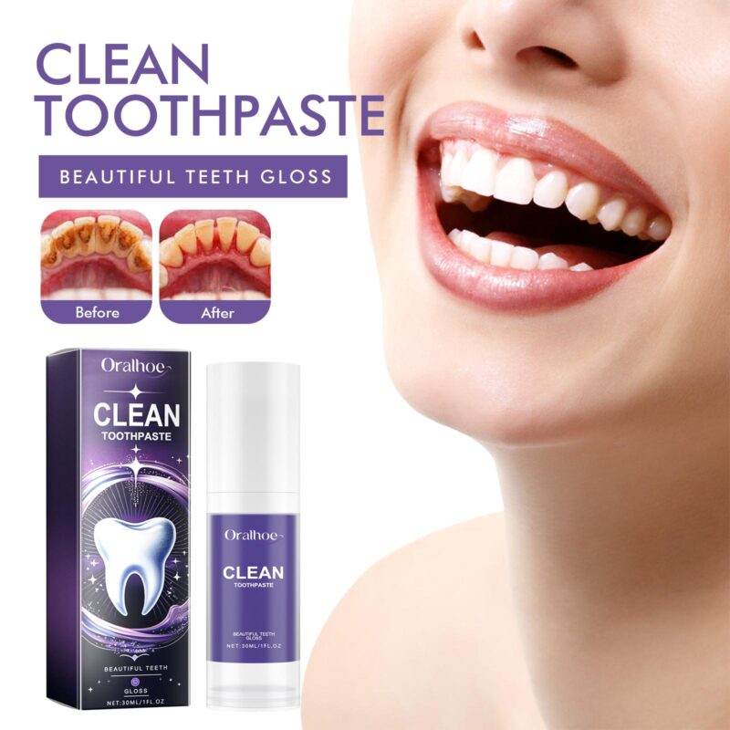 Oralhoe Clean Toothpaste - Whitening, Yellow Stain Removal & Fresh Breath - Image 2