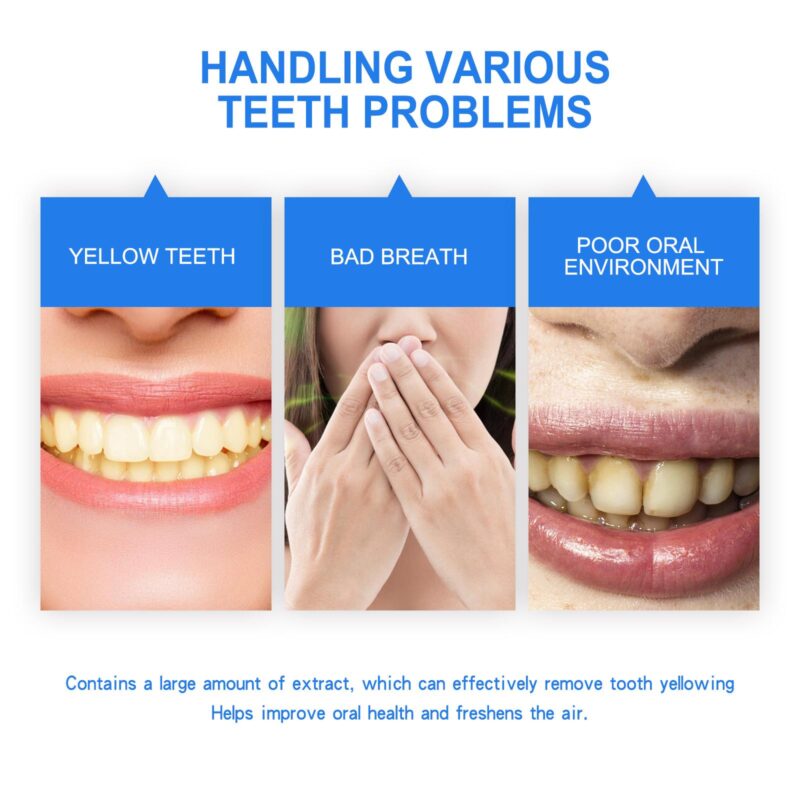 Teeth Whitening Mouthwash - Yellow Stain/Tartar Removal, Fresh Breath & Beauty Care, Oral Rinse - Image 3