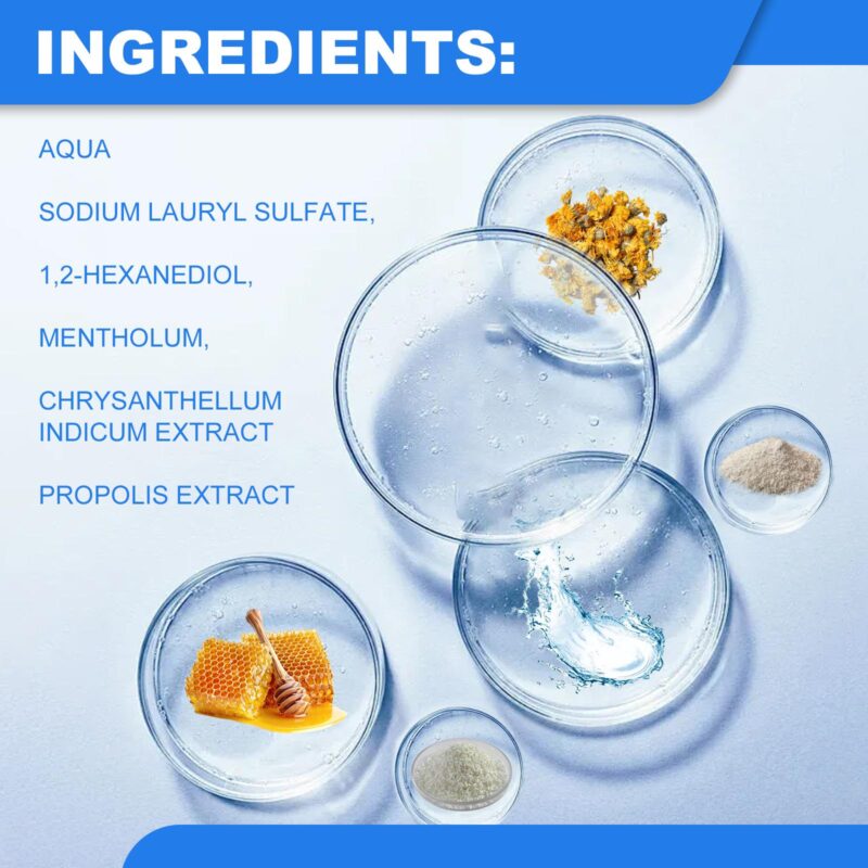 Teeth Whitening Mouthwash - Yellow Stain/Tartar Removal, Fresh Breath & Beauty Care, Oral Rinse - Image 5