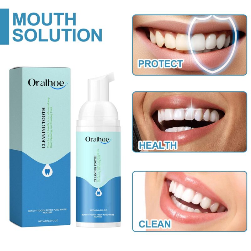 Beauty Tooth Mousse - Bad Breath/Stain Removal, Gum Care & White Teeth, Foaming Toothpaste - Image 4