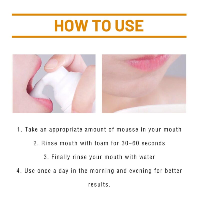 Teeth Whitening Mousse - Teeth Cleaning, Gum Care & Fresh Breath, Oral Whitening Solution - Image 6