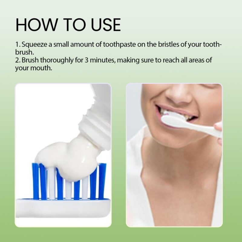 Baking Soda Toothpaste - Tartar/Stain Removal, Fresh Breath & White Beauty, Toothpaste - Image 6