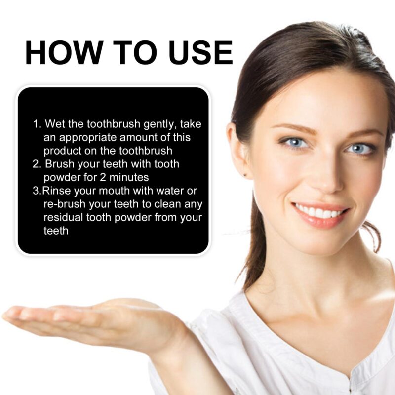 Teeth Whitening Powder - Tartar/Yellow/Smoke Stain Care, Oral Cleaning Powder - Image 6