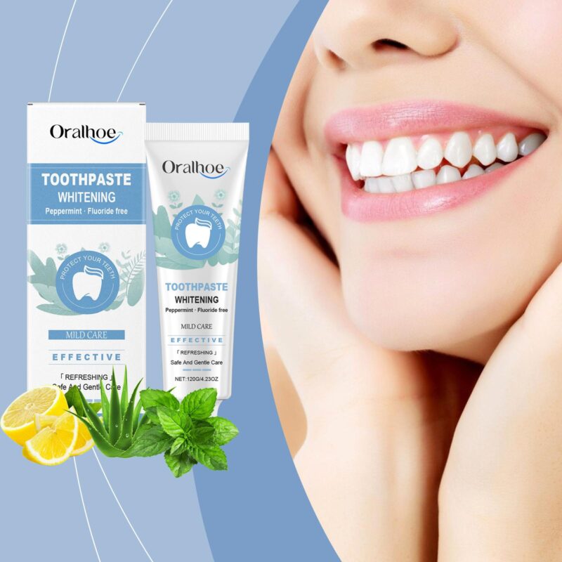 Mint Toothpaste - Gentle Yellow Stain Removal, Teeth Shine & Daily Oral Care, Mint Formula - Image 2