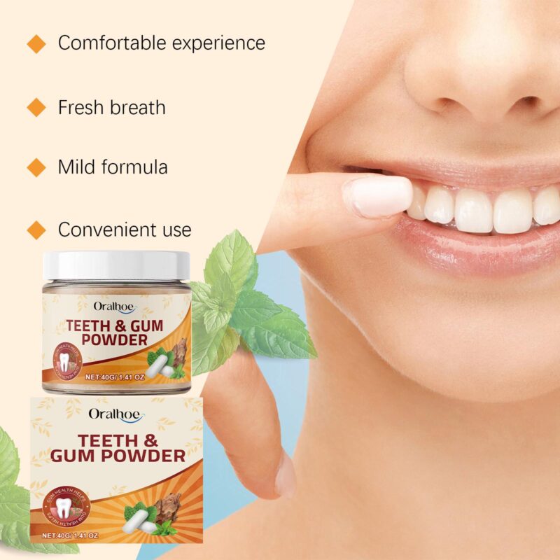 Herbal Gum Powder - Herbal Care, Yellow Stain/Odor Removal & Teeth Cleaning, Oral Powder - Image 3