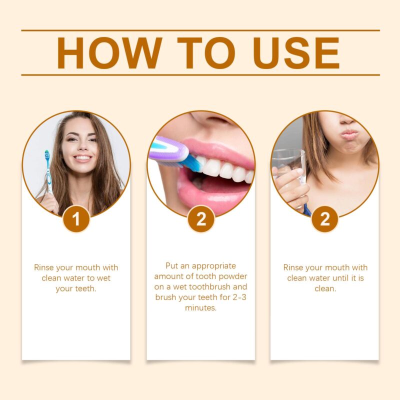 Herbal Gum Powder - Herbal Care, Yellow Stain/Odor Removal & Teeth Cleaning, Oral Powder - Image 6