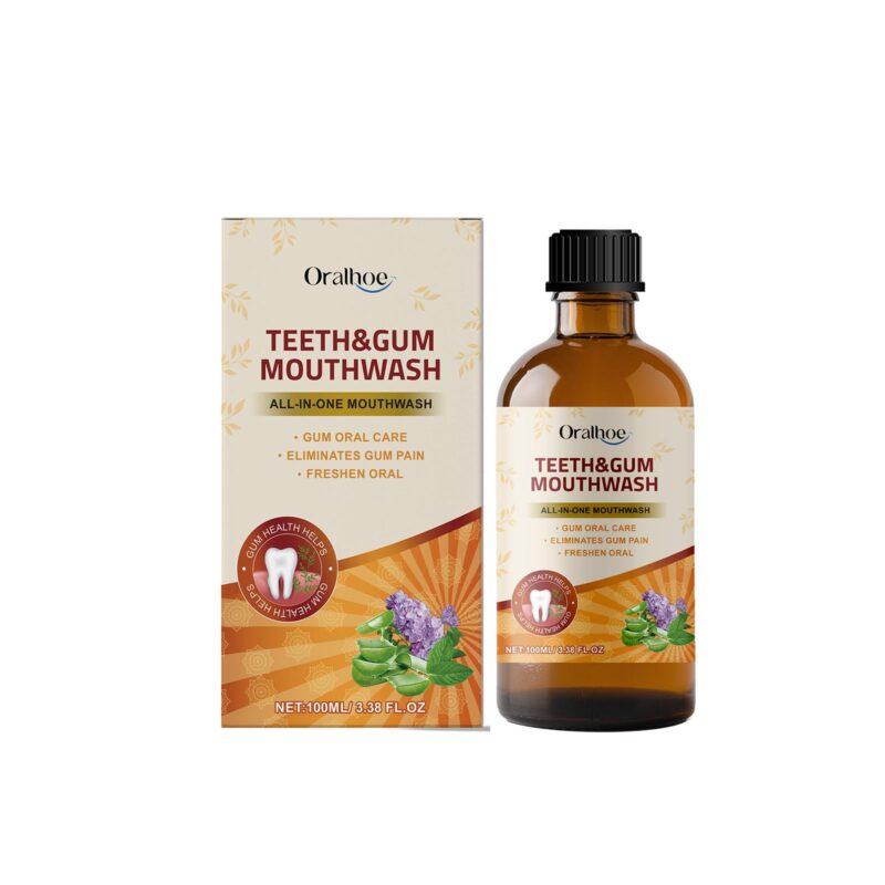 Herbal Mouthwash - Natural Ingredients, Daily Odor Control & Gentle Teeth Cleaning, Oral Care