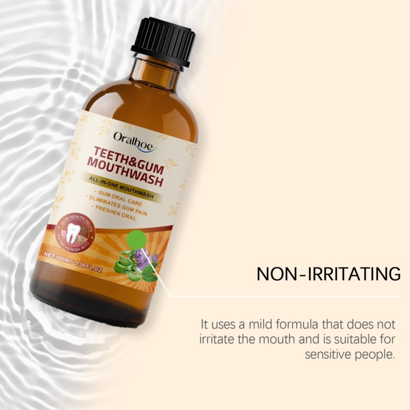 Herbal Mouthwash - Natural Ingredients, Daily Odor Control & Gentle Teeth Cleaning, Oral Care - Image 4