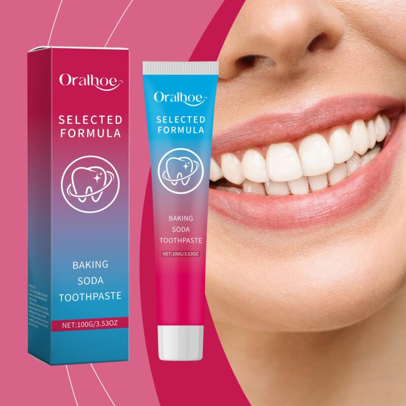 Baking Soda Toothpaste - Mint Fresh Cleaning, Smile Brightening & Teeth Whitening, Dental Care - Image 2