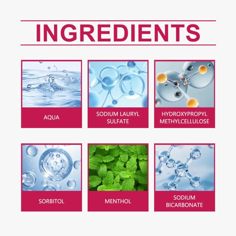Baking Soda Toothpaste - Mint Fresh Cleaning, Smile Brightening & Teeth Whitening, Dental Care - Image 5