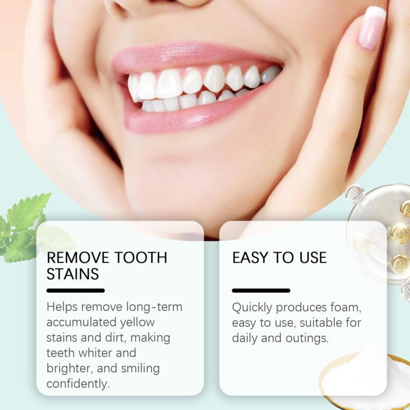 Mint Toothpaste Tablets - Portable Fresh Breath, Oral Deodorizer & Chewable Cleaning, Whitening Tablets - Image 4