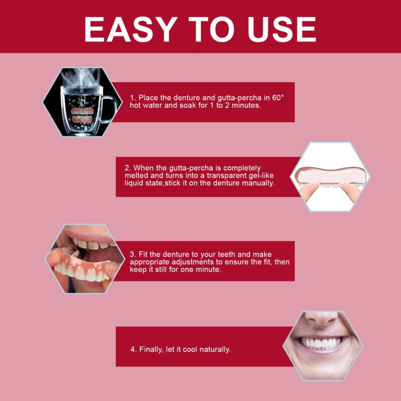 Denture Modification Set - Smile Appearance Enhancement, Comfort Fit & Dental Modification Kit - Image 5