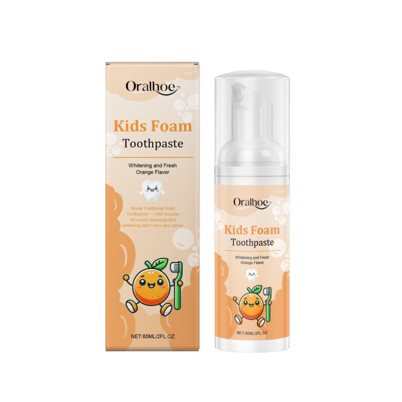 Children's Dental Mousse - Gentle Stain Removal, Fresh Breath & Press-Action Cleaning, Kids Toothpaste