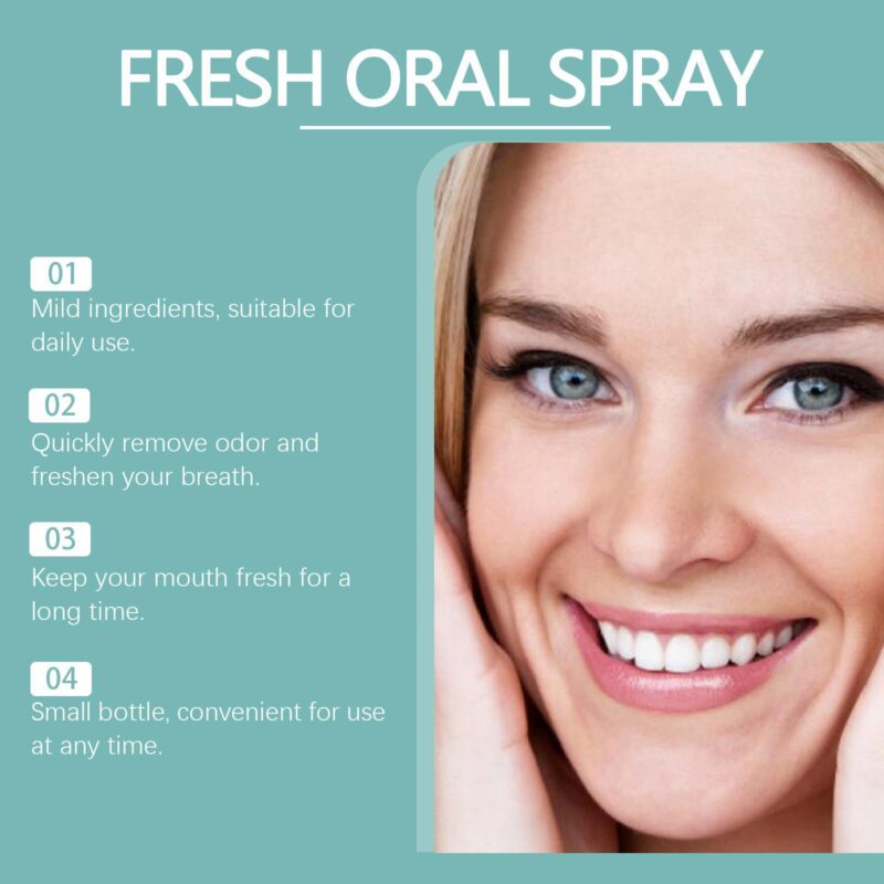 Mouth Freshening Spray - Bad Breath Deodorizer, Oral Health & Fresh Breath, Daily Care - Image 3