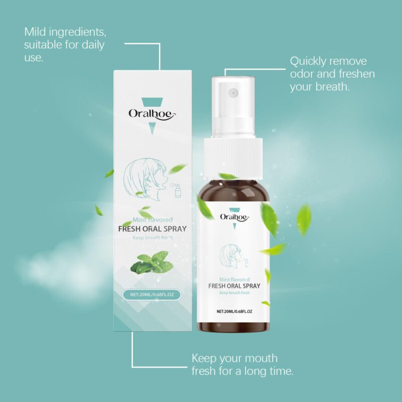Mouth Freshening Spray - Bad Breath Deodorizer, Oral Health & Fresh Breath, Daily Care - Image 4
