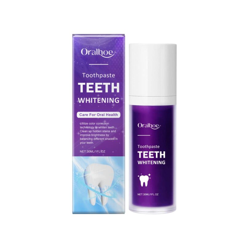 Purple Toothpaste - Daily Hygiene, Odor/Dirt Removal & Teeth Brightening, Gentle Formula