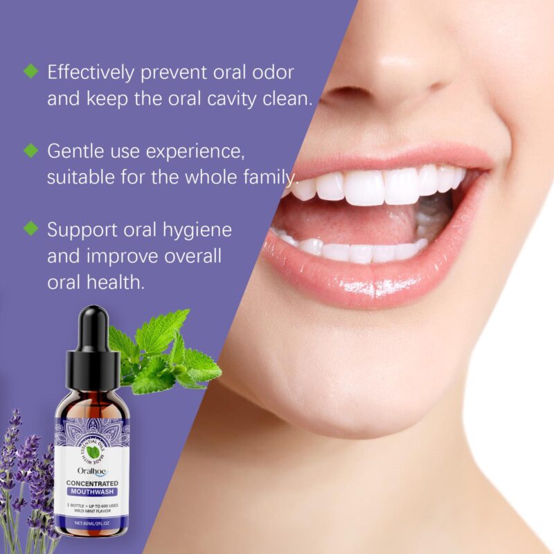 Mint Dental Mouthwash - Teeth Cleaning, Fresh Breath & Gentle Care, Daily Oral Hygiene - Image 4