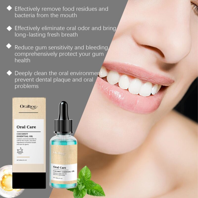 Coconut Mouthwash - Gentle Gum Protection, Stain Removal & Fresh Breath, Daily Oral Care - Image 4