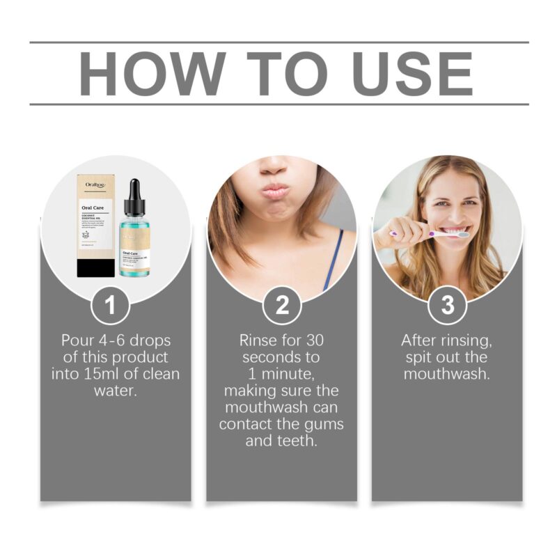 Coconut Mouthwash - Gentle Gum Protection, Stain Removal & Fresh Breath, Daily Oral Care - Image 6