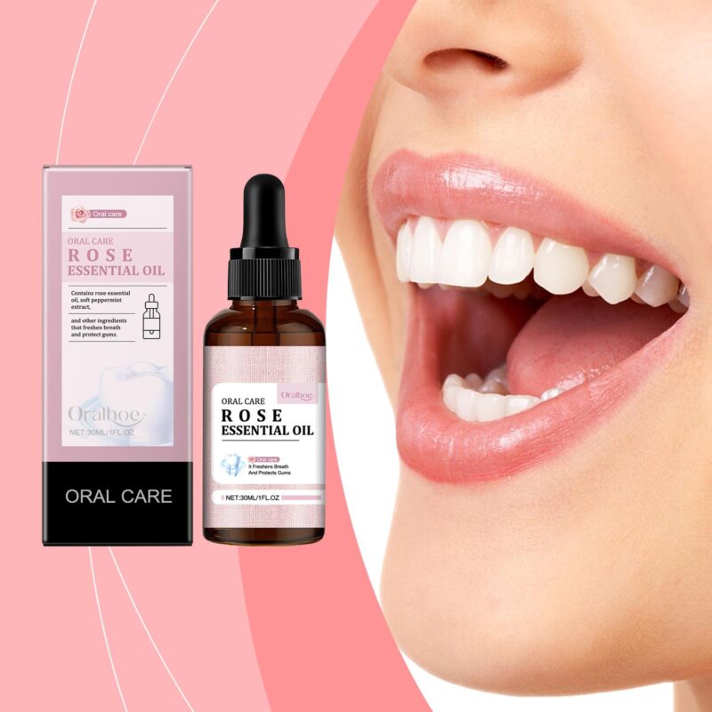 Rose Mouthwash - Tooth Stain Removal, Gingiva Care & Long-Lasting Fresh Breath, Oral Hygiene - Image 2