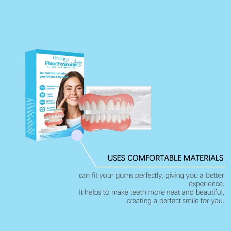 Cosmetic Denture Set - Smile Beauty Enhancement, Denture Care & Comfort Fit, Dental Kit - Image 4