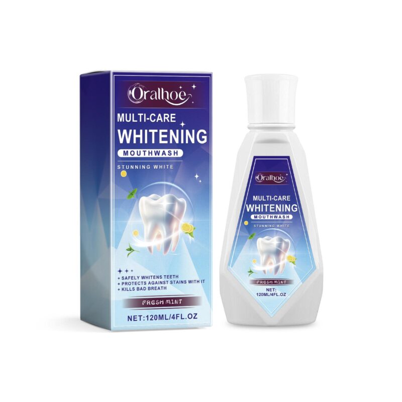 Triple Action Mouthwash - Fresh Mint, Daily Odor Control & Mild Teeth Cleaning, Gum-Friendly