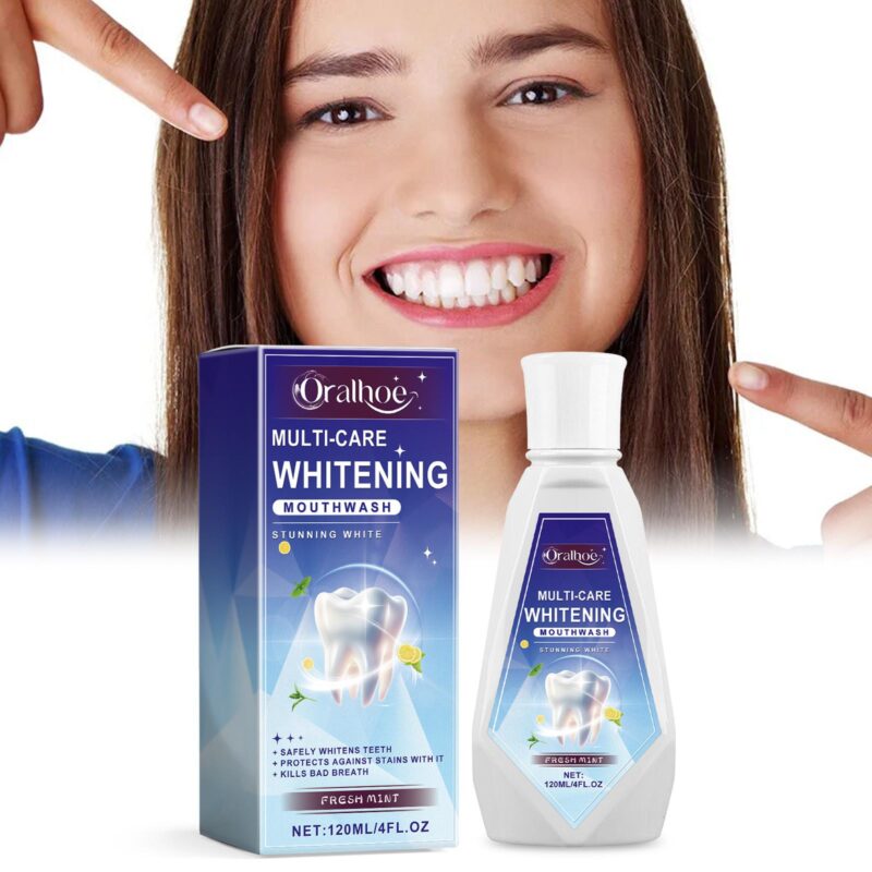 Triple Action Mouthwash - Fresh Mint, Daily Odor Control & Mild Teeth Cleaning, Gum-Friendly - Image 2