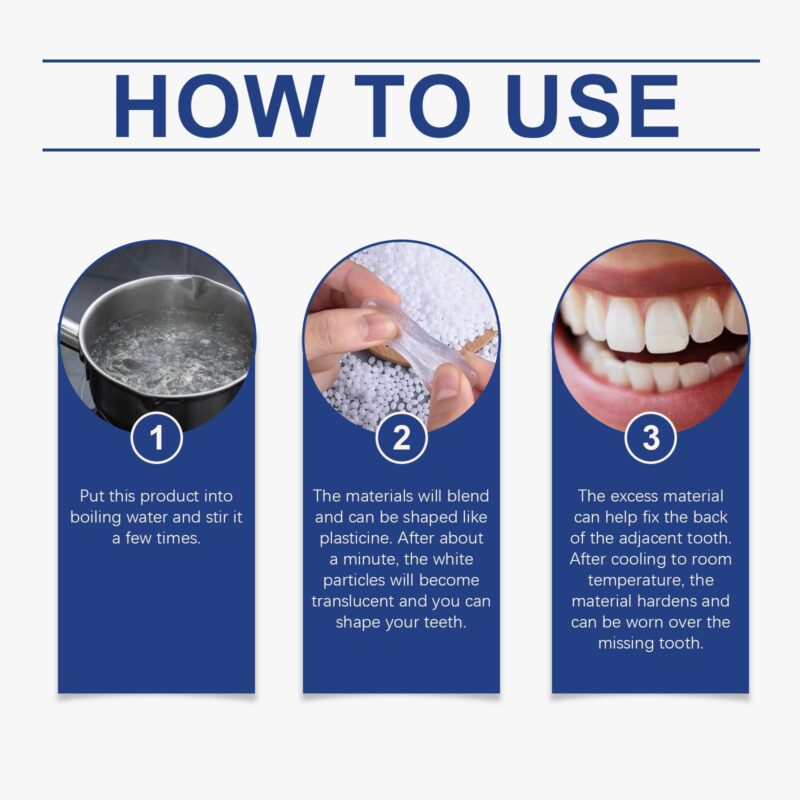 Solid Dental Glue - Temporary Dental Fillings, Modified Teeth/Dentures & Denture Fixation, Glue - Image 6