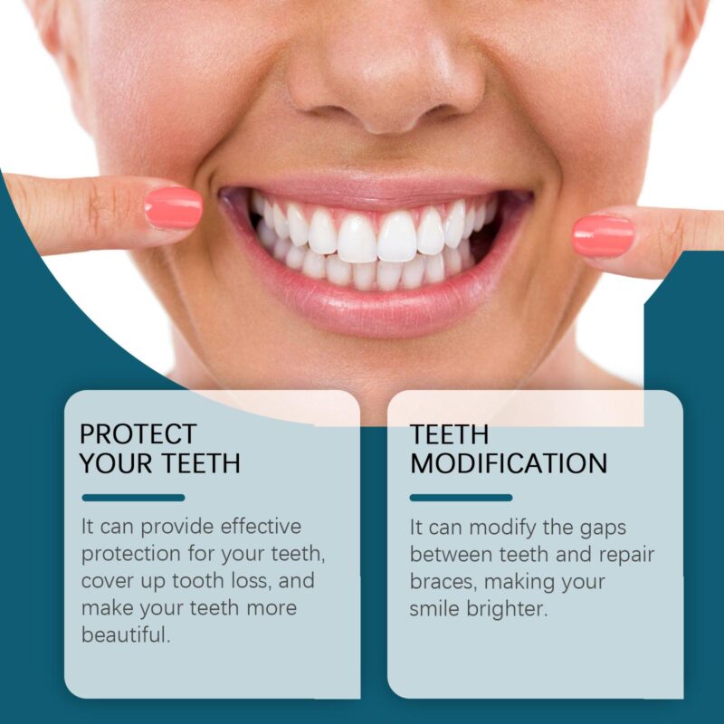 Silicone Denture Repair Set - Smile Beauty Enhancement, Comfort Material & Teeth Modification, Kit - Image 3