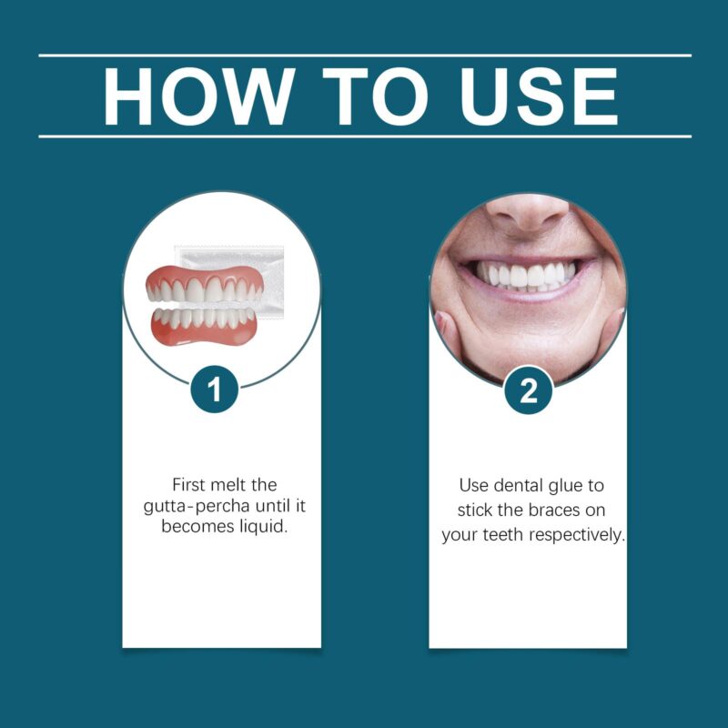 Silicone Denture Repair Set - Smile Beauty Enhancement, Comfort Material & Teeth Modification, Kit - Image 6