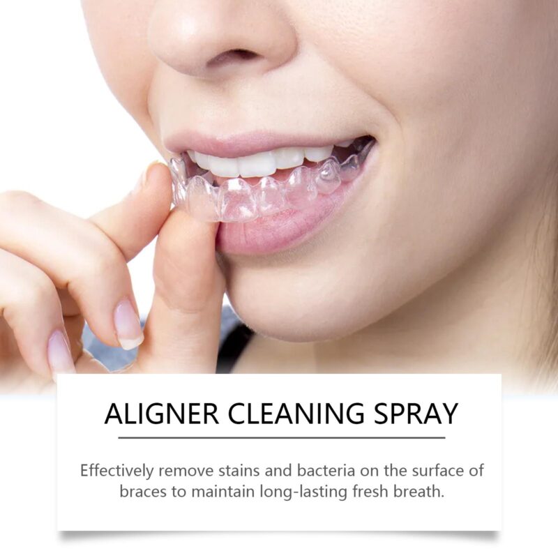 Denture Cleaner Spray - Portable Stain/Odor Removal, Cosmetic Teeth & Denture Care, Spray - Image 3