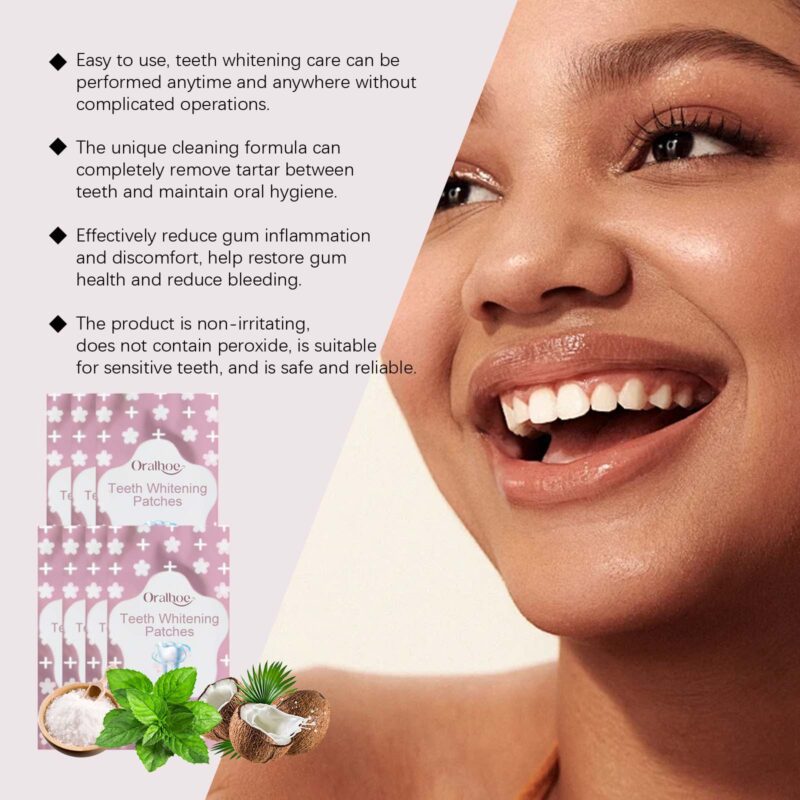 Tooth Brightening Patch - Stain Removal, Teeth Whitening & Fresh Breath, Oral Care Patch - Image 4