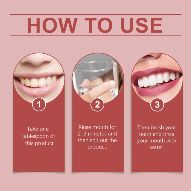 Fresh Breath Mouthwash - Daily Bad Breath Relief, Stain Removal & Gum Care, Mint Formula - Image 6