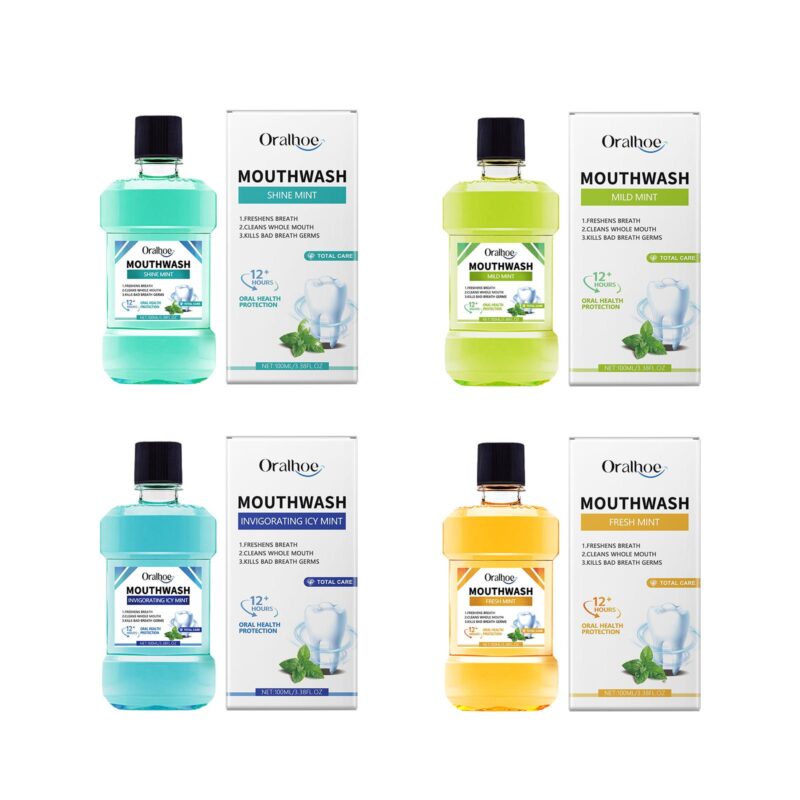 Daily Mouthwash - Teeth Cleaning, Odor Removal & Fresh Breath, Mint Flavor Oral Care