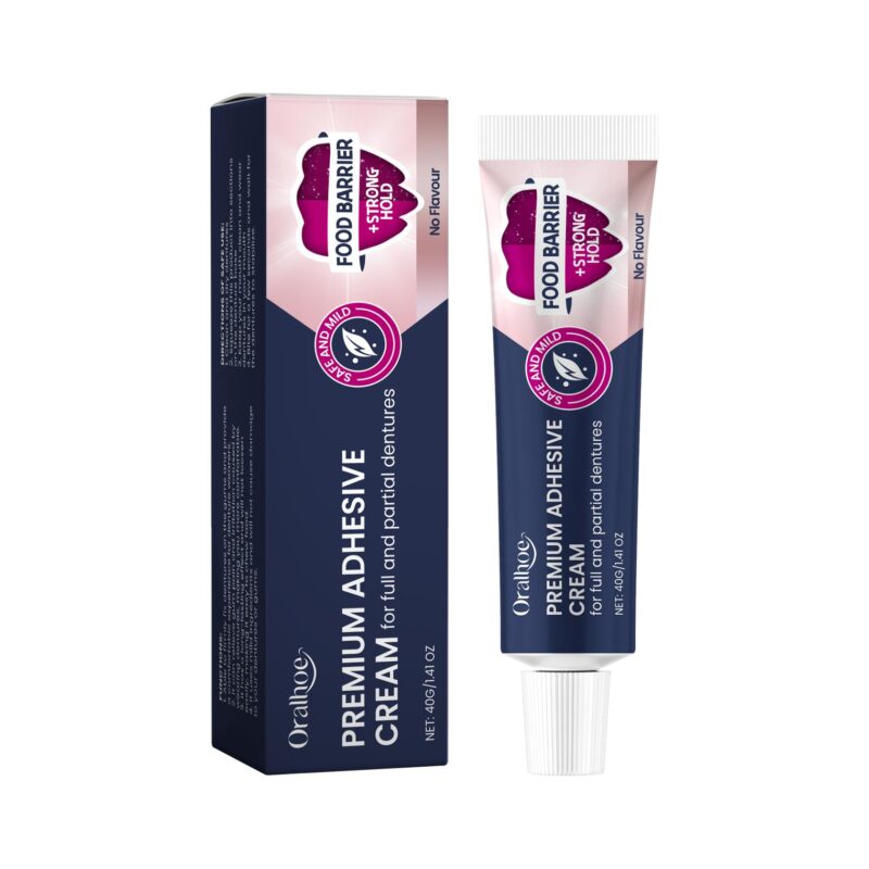 Denture Fixing Adhesive - Comfort Care, Loose Denture Fixation & Gum Protection, Adhesive Cream
