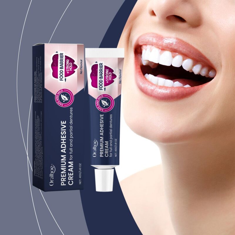 Denture Fixing Adhesive - Comfort Care, Loose Denture Fixation & Gum Protection, Adhesive Cream - Image 2