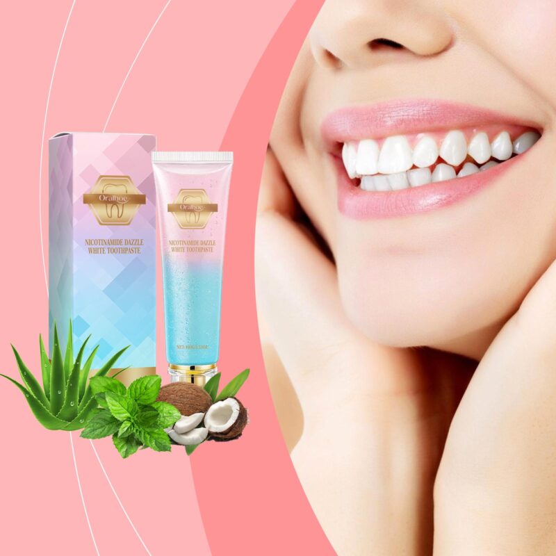 Niacinamide Toothpaste - Mint Fresh, Odor/Dirt Removal & Daily Oral Care, Teeth Whitening - Image 2