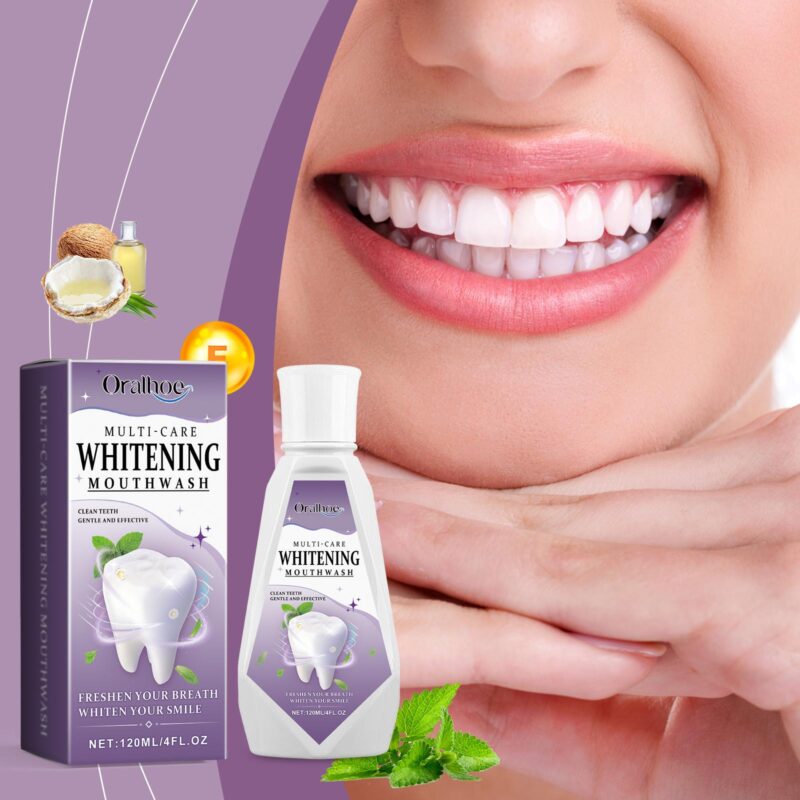 Mint Mouthwash - Stain/Gum Care, Fresh Breath & Beautiful Teeth, Daily Oral Rinse - Image 2