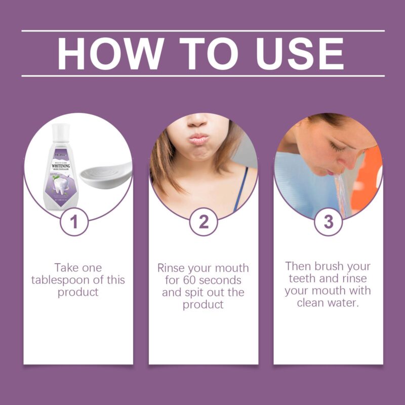 Mint Mouthwash - Stain/Gum Care, Fresh Breath & Beautiful Teeth, Daily Oral Rinse - Image 6