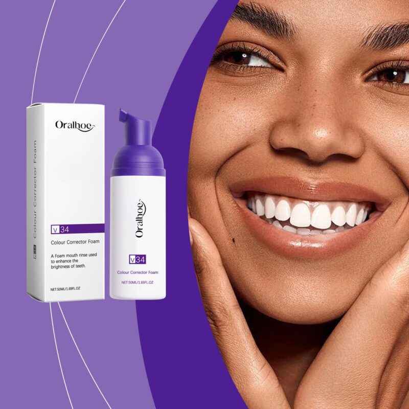 Purple Teeth Mousse - Stain Removal, Gentle Cleaning & Oral Care, Teeth Cleaning Mousse - Image 2