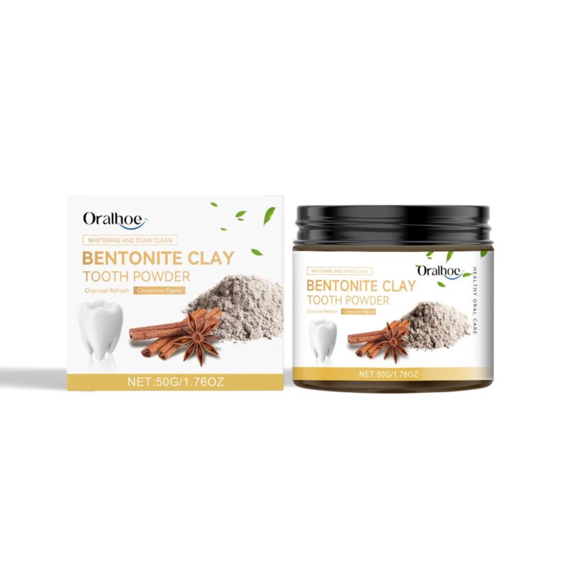 Volcanic Ash Tooth Powder - Stain Removal, Oral Hygiene & Bentonite Care, Dental Powder