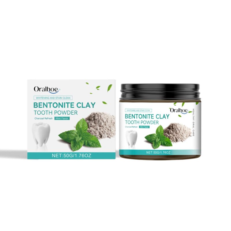 Volcanic Ash Tooth Powder - Stain Removal, Oral Hygiene & Bentonite Care, Dental Powder