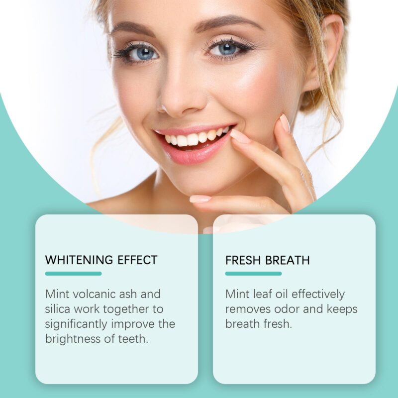 Volcanic Ash Tooth Powder - Stain Removal, Oral Hygiene & Bentonite Care, Dental Powder - Image 4
