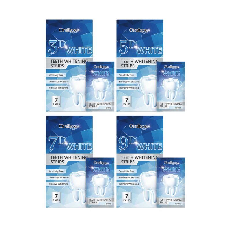 Teeth Whitening Strips - Gentle Stain Removal, Fresh Breath & Brightening, Tooth Care Strips