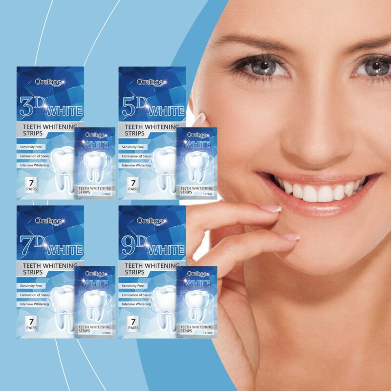 Teeth Whitening Strips - Gentle Stain Removal, Fresh Breath & Brightening, Tooth Care Strips - Image 2