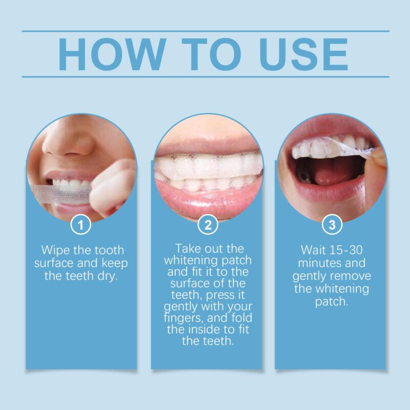 Teeth Whitening Strips - Gentle Stain Removal, Fresh Breath & Brightening, Tooth Care Strips - Image 6