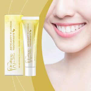 Oralhoe Pineapple Toothpaste - Mild Fruit Flavor, Daily Whitening & Oral Care